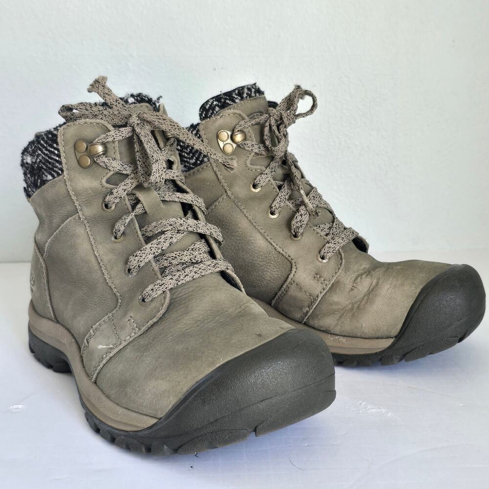 Keen Kaci II Winter MID Waterproof Boots Women's 7.5 Green Gorpcore Outdoor